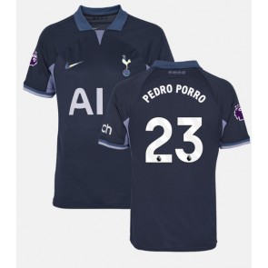 Tottenham Hotspur Pedro Porro #23 Replika Udebanetrøje 2023-24 Kortærmet